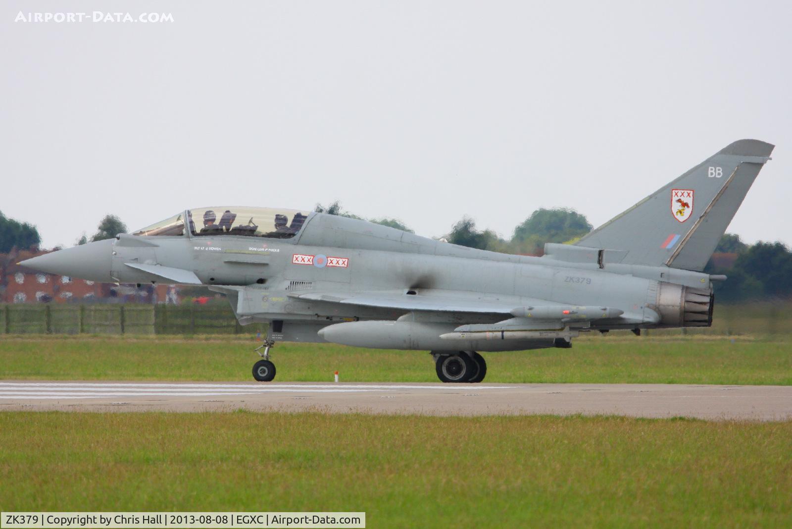 ZK379, 2010 Eurofighter EF-2000 Typhoon T.3 C/N BT024/249, Royal Air Force 29(R) Squadron