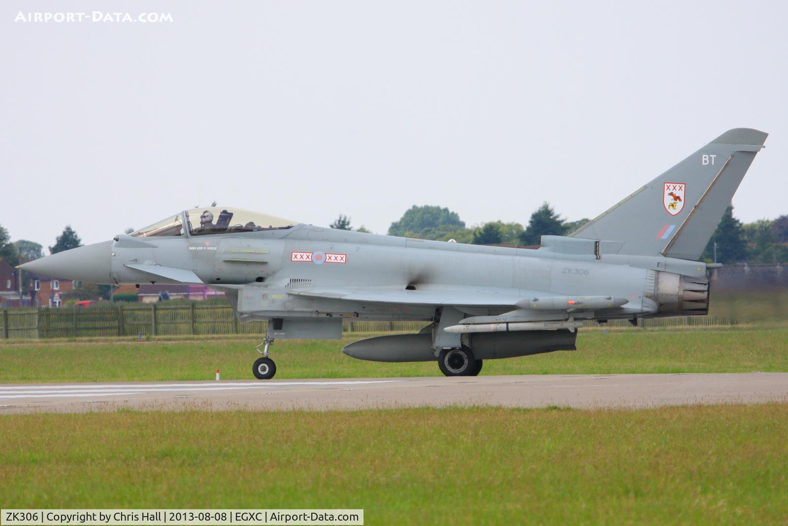 ZK306, 2009 Eurofighter EF-2000 Typhoon FGR4 C/N BS057/218, Royal Air Force 29(R) Squadron