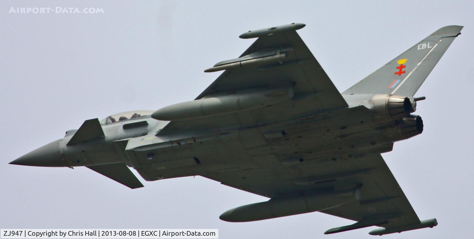 ZJ947, 2008 Eurofighter EF-2000 Typhoon FGR4 C/N 0159/BS040, Royal Air Force 41(R) Squadron