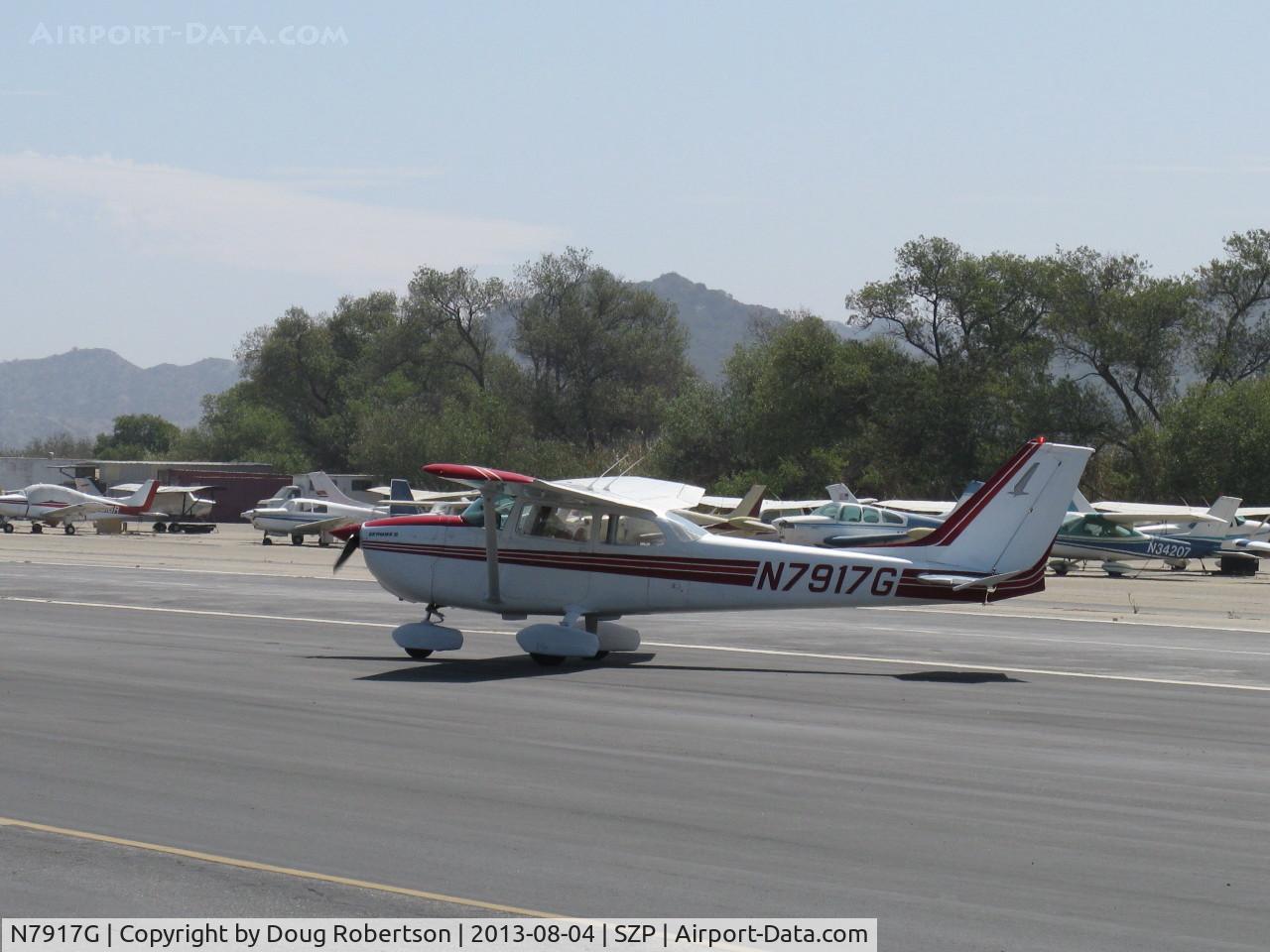 N7917G, 1970 Cessna 172L C/N 17259617, 1970 Cessna 172L SKYHAWK, Lycoming O-320-E2D 150 Hp, taxi to 22