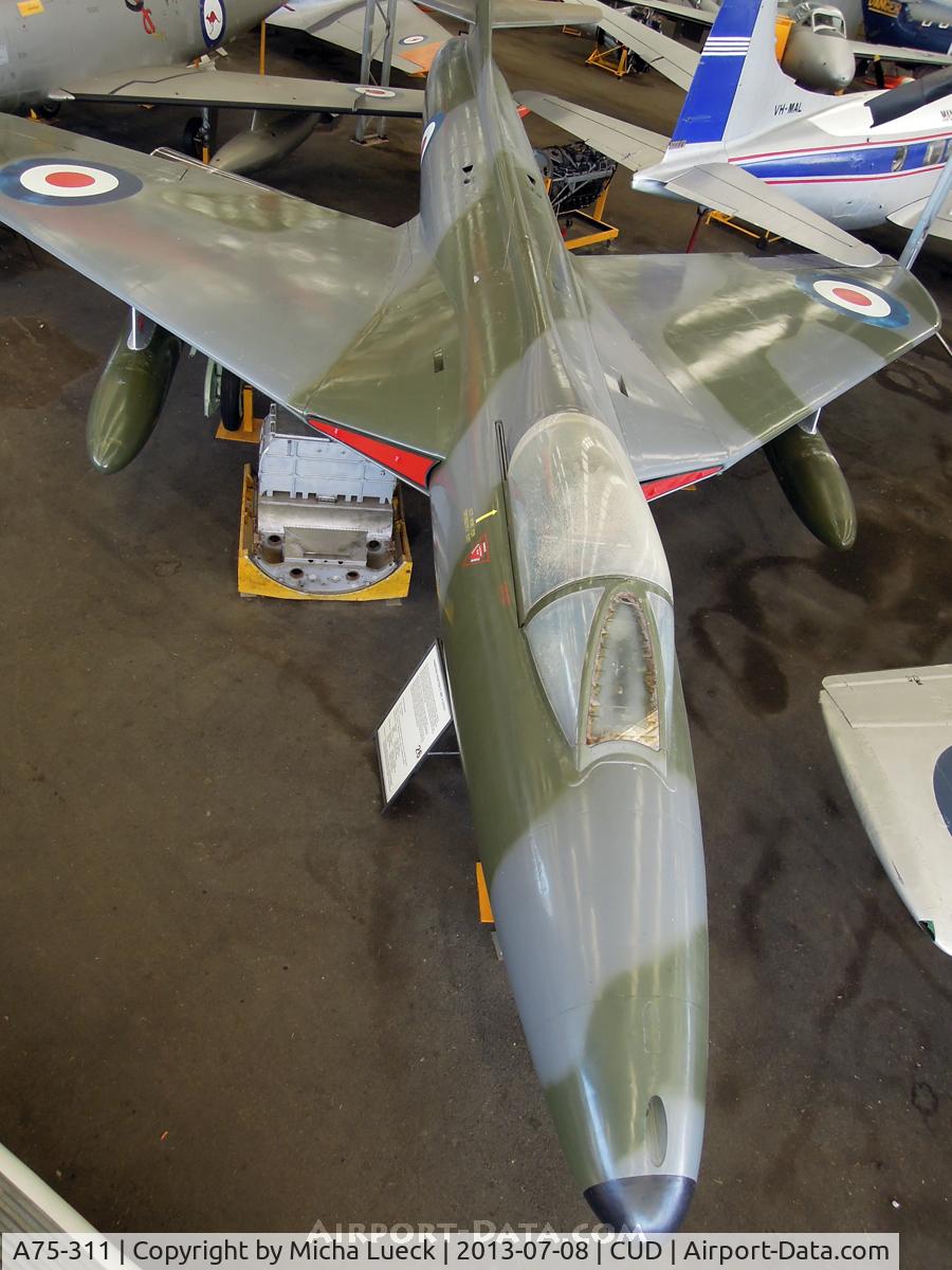 A75-311, Hawker Hunter F.4 C/N HABL-003072, At the Queensland Air Museum, Caloundra