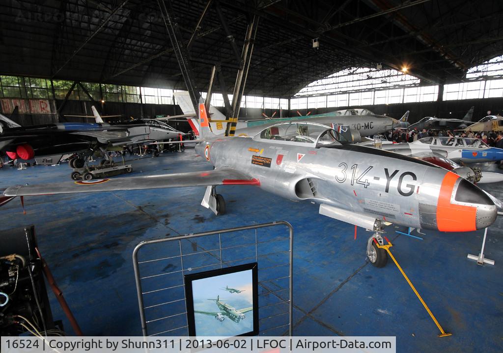 16524, 1951 Lockheed T-33A Shooting Star C/N 580-5856, Preserved in Canopee Museum and seen during LFOC Open Day 2013...