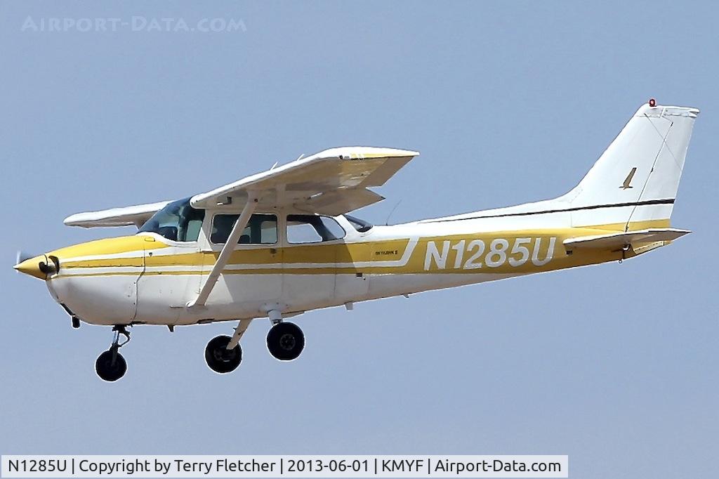 N1285U, 1976 Cessna 172M C/N 17266979, At Montgomery Field, San Diego, California