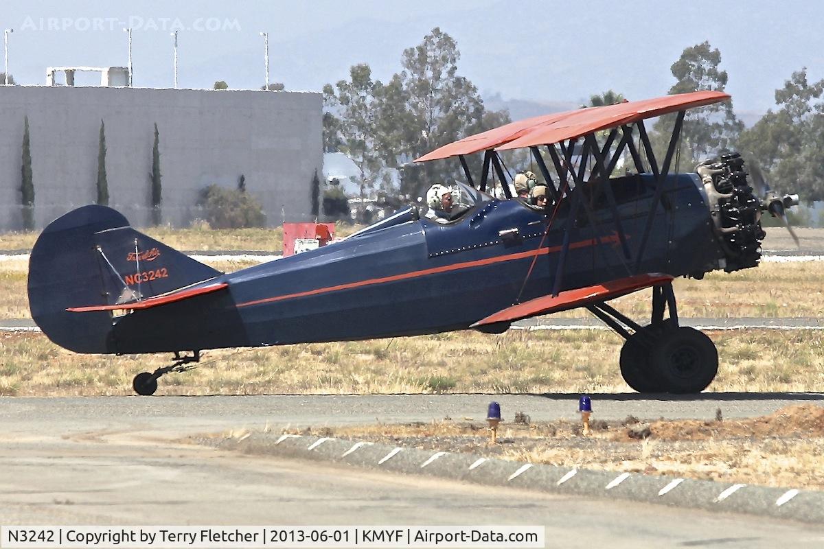 N3242, 1927 Curtiss-Wright Travel Air 4000 C/N 256, At Montgomery Field, San Diego, California