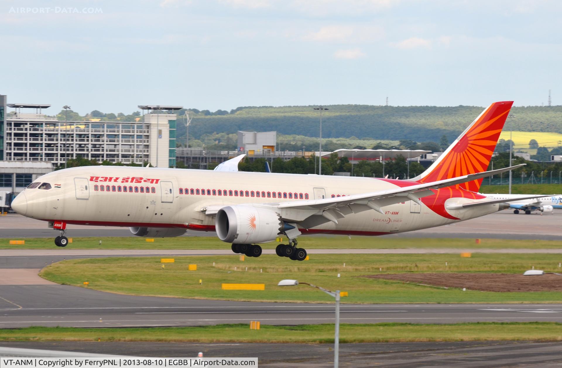 VT-ANM, 2012 Boeing 787-8 Dreamliner C/N 36284, Air India B788 landing