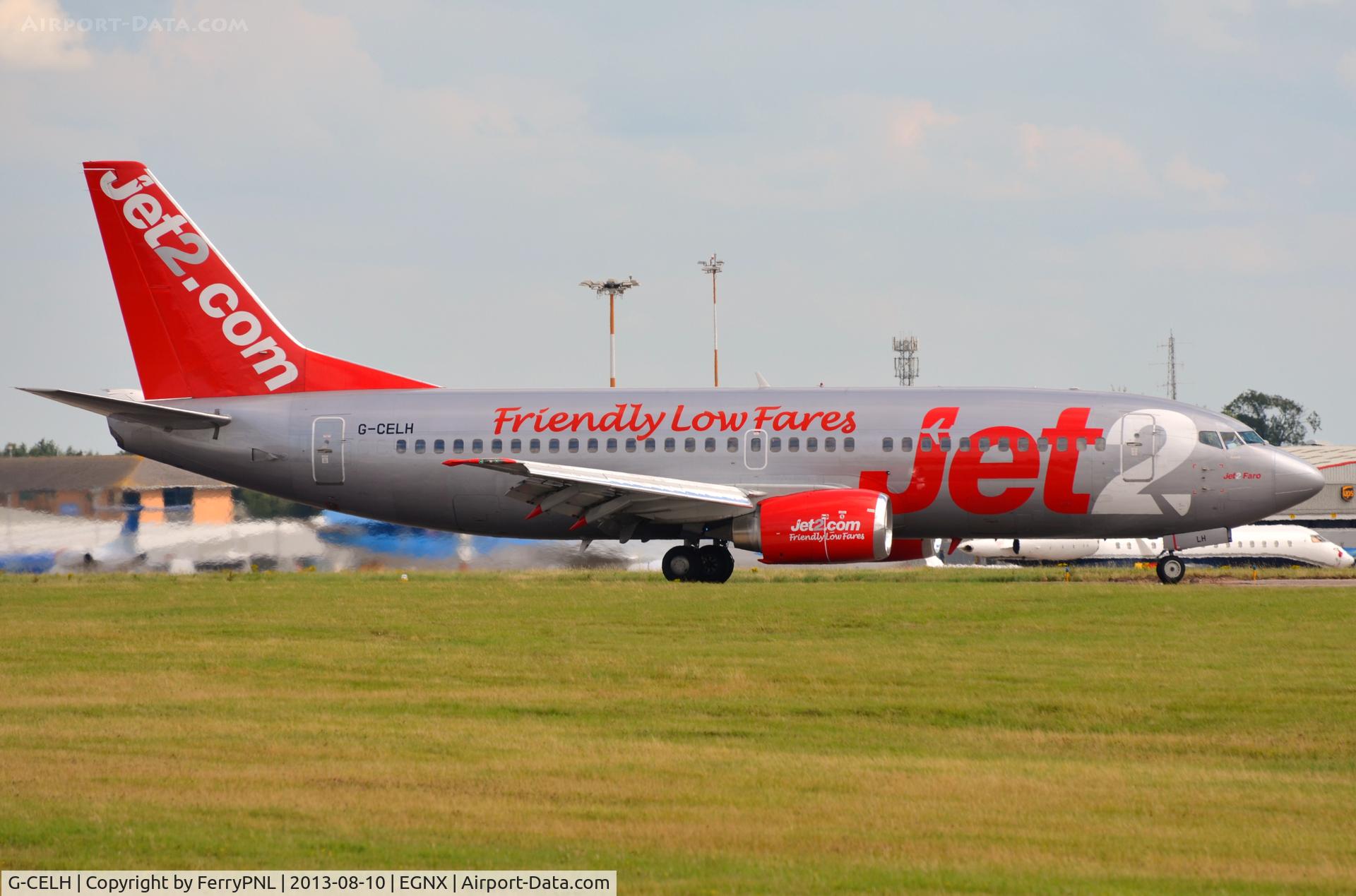 G-CELH, 1986 Boeing 737-330 C/N 23525, Jet2 B733 vacating the runway