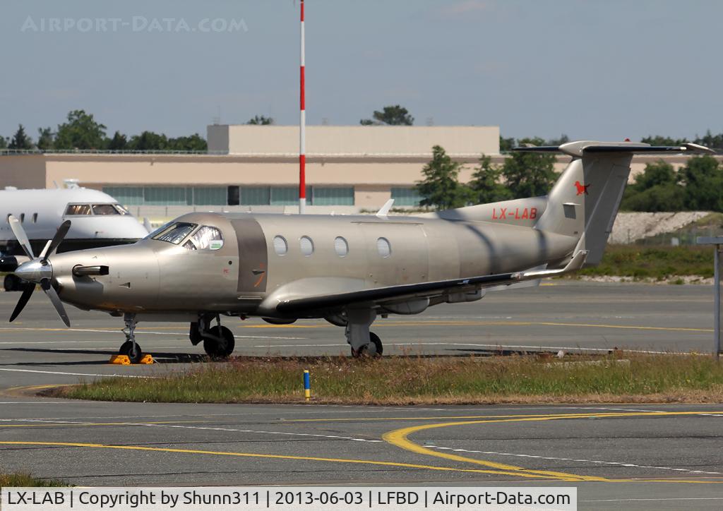 LX-LAB, 2003 Pilatus PC-12/45 C/N 531, Parked at the General Aviation area...