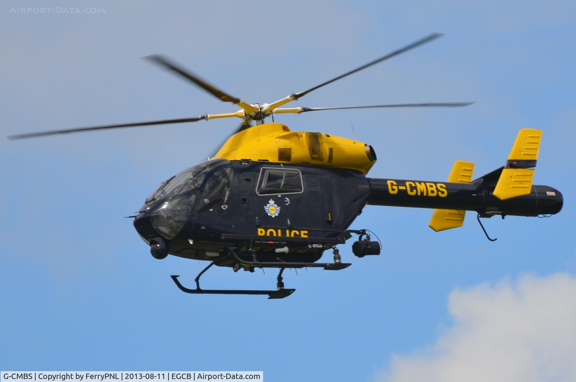 G-CMBS, 2005 MD Helicopters MD-900 Explorer C/N 900-00111, NPAS MD900 landing at Barton, Manchester City Airport