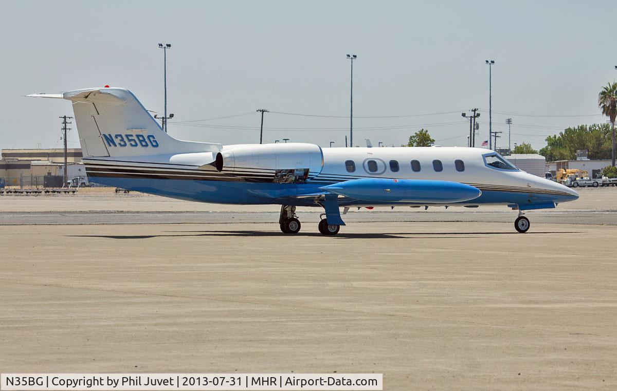 N35BG, 1981 Gates Learjet 35A C/N 402, Parked at Sacramento Mather Airport, Sacramento, CA.