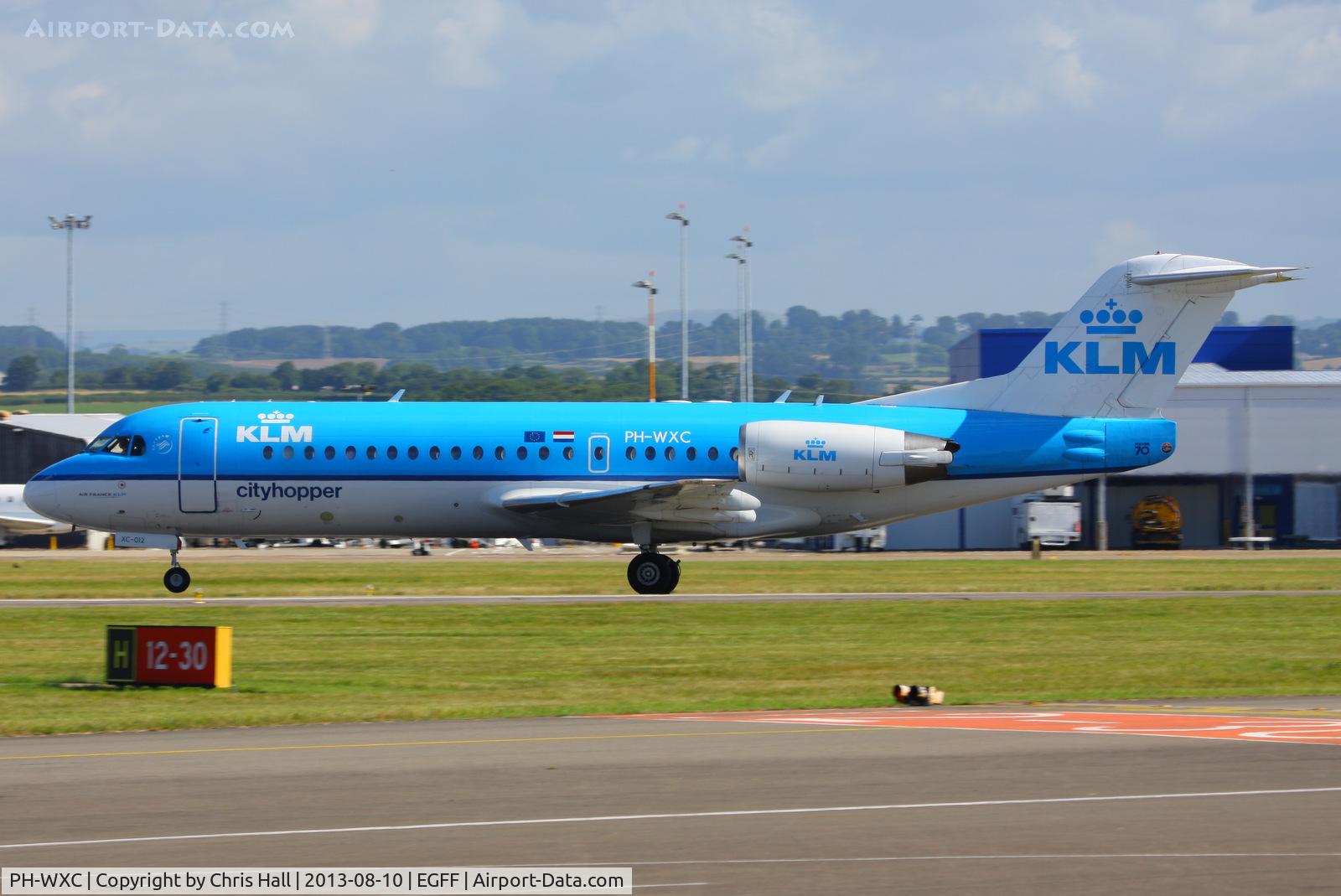 PH-WXC, 1996 Fokker 70 (F-28-0070) C/N 11574, KLM Cityhopper