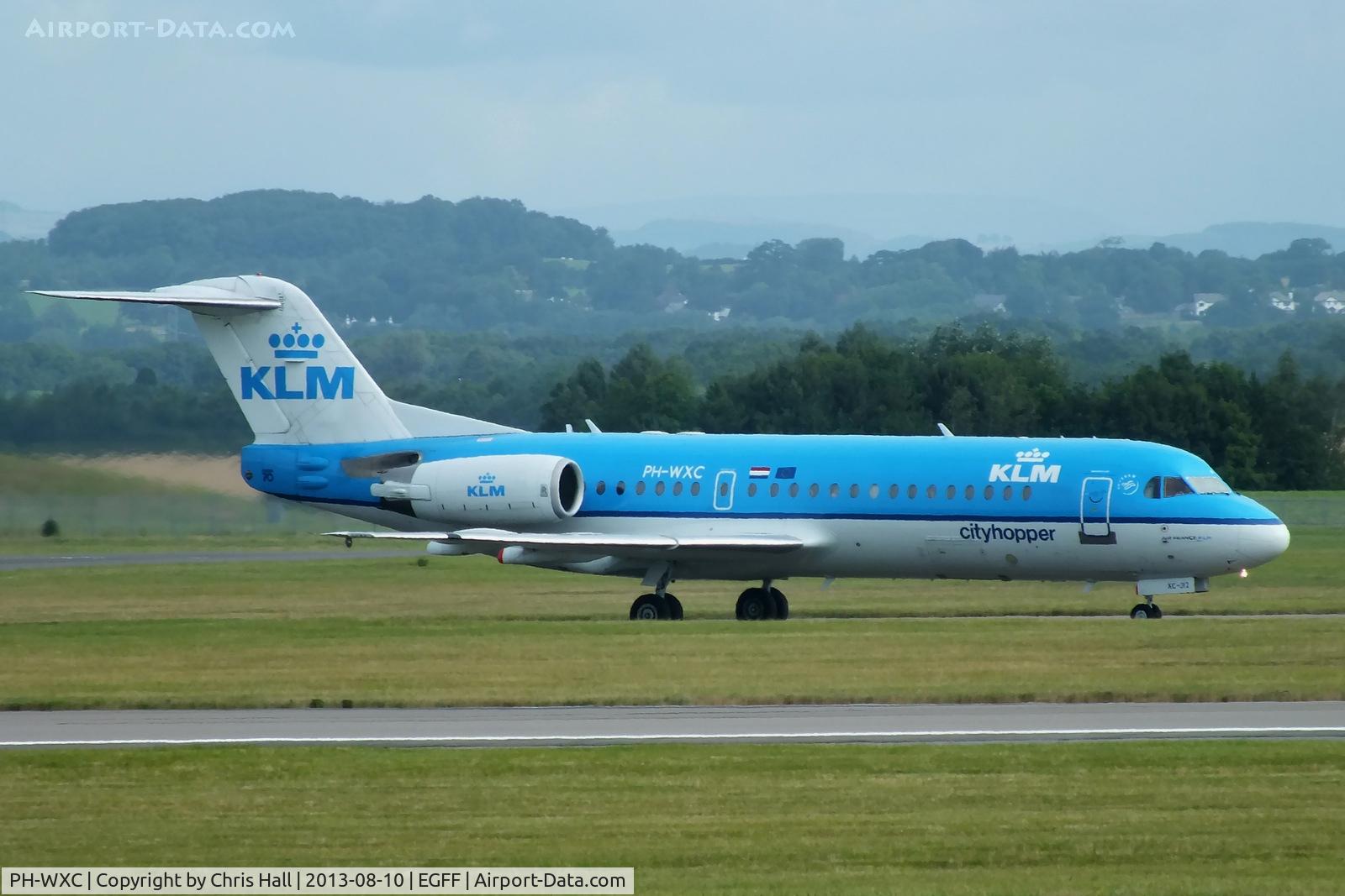 PH-WXC, 1996 Fokker 70 (F-28-0070) C/N 11574, KLM Cityhopper