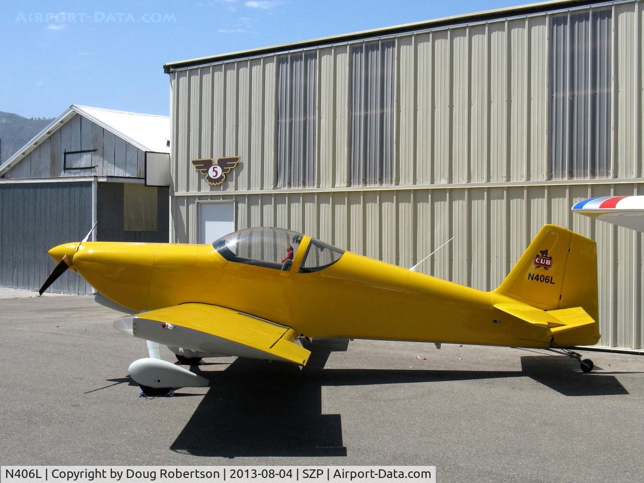 N406L, 2008 Vans RV-6 C/N 936, Provo PROVO 6, Lycoming O-320 160 Hp, on Aviation Museum of Santa Paula ramp
