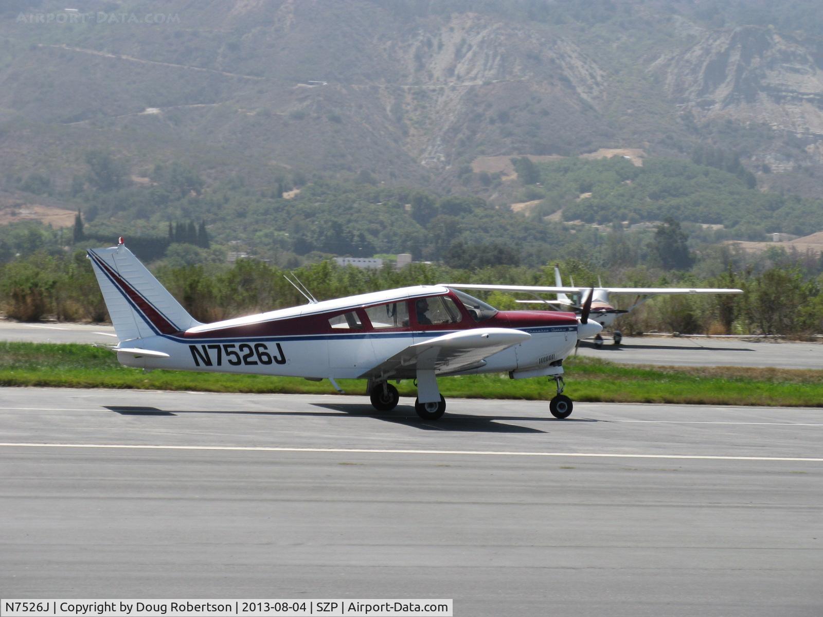 N7526J, 1968 Piper PA-28R-180 Cherokee Arrow C/N 28R-30897, 1968 Piper PA-28R-180 CHEROKEE ARROW, Lycoming IO-360-B1E 180 Hp