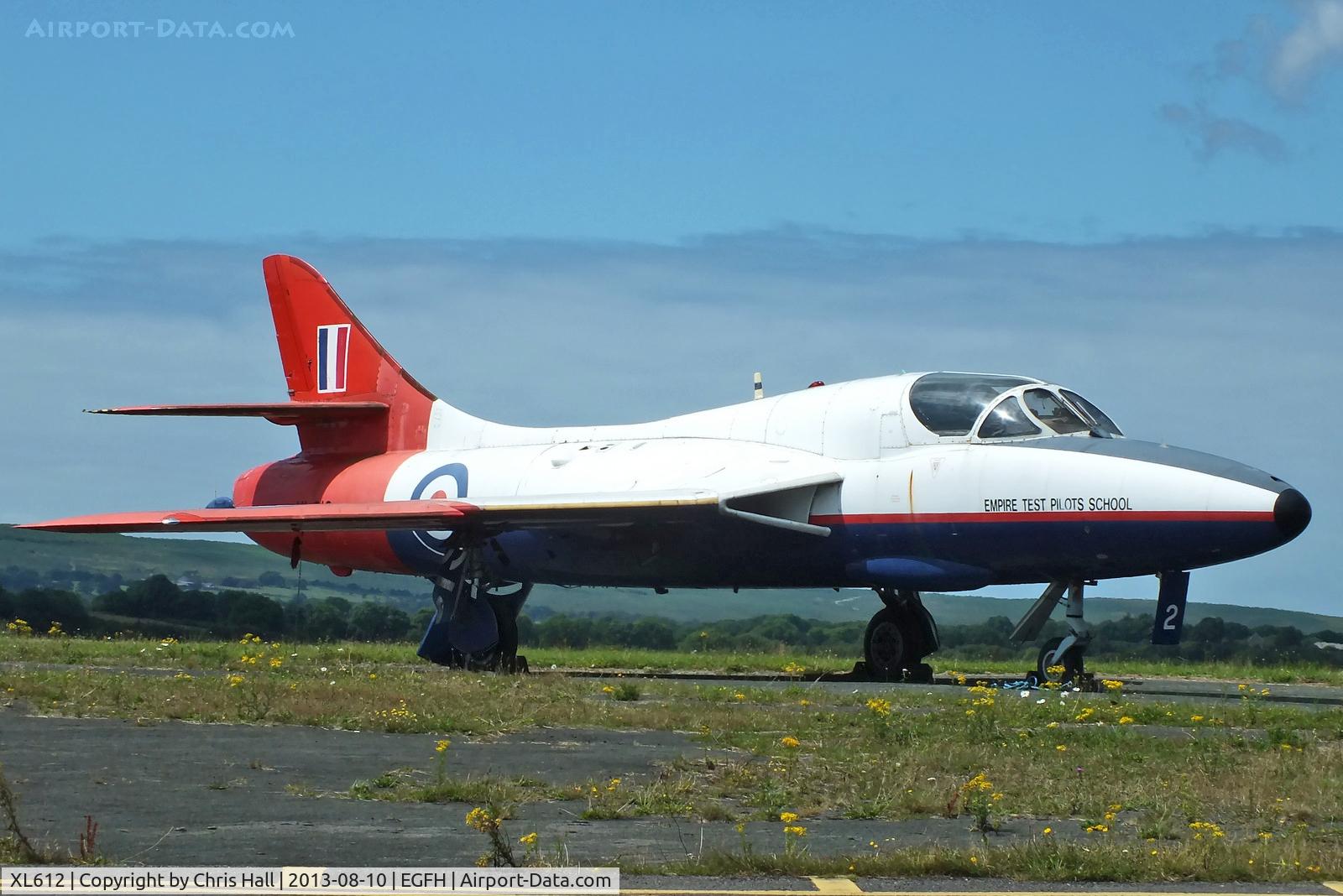 XL612, 1958 Hawker Hunter T.7 C/N 41H-695346, former Empire Test Pilots School now owned by Hunter Flying Ltd