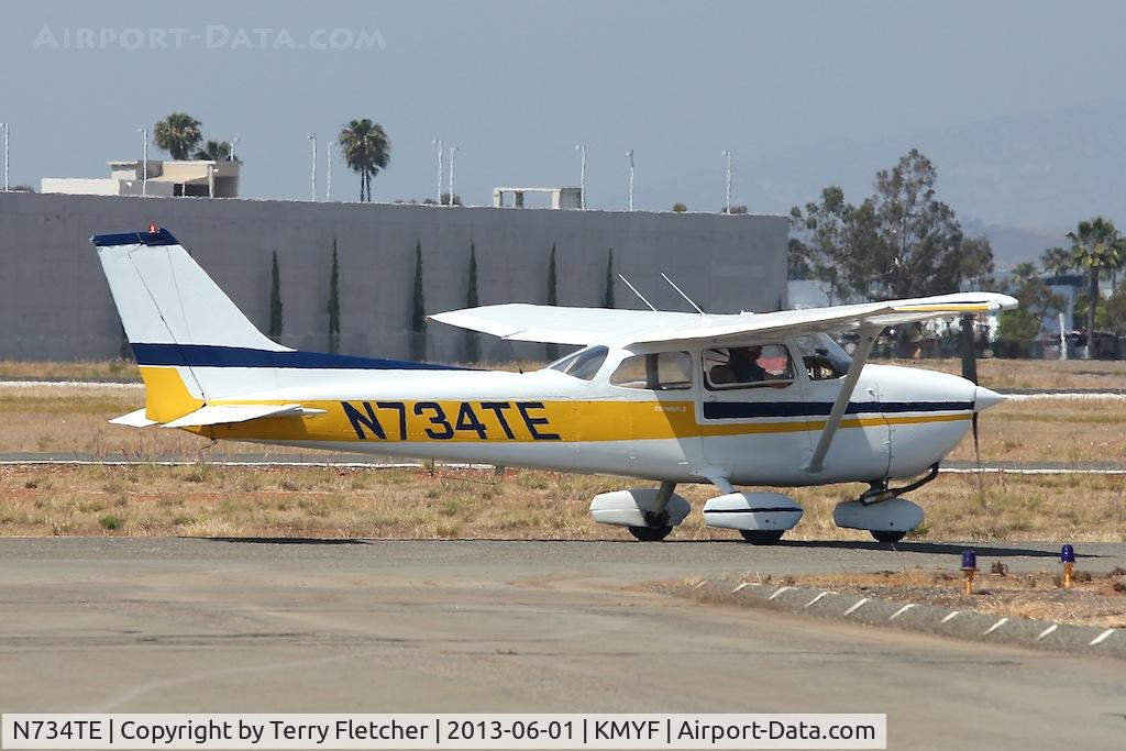 N734TE, 1977 Cessna 172N C/N 17269094, At Montgomery Field , San Diego , California