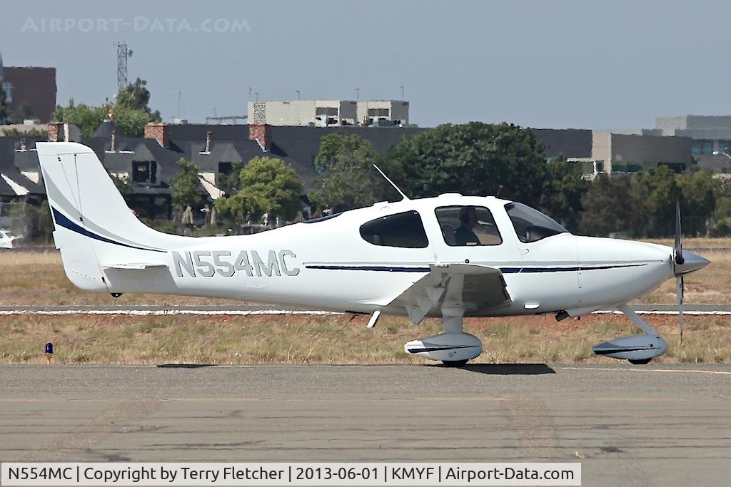 N554MC, 2006 Cirrus SR22 C/N 2057, At Montgomery Field , San Diego , California