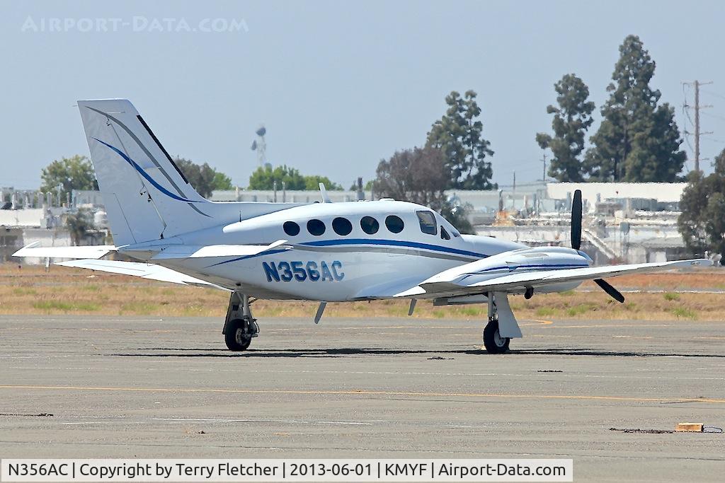 N356AC, 1983 Cessna 421C Golden Eagle C/N 421C1401, At Montgomery Field , San Diego , California