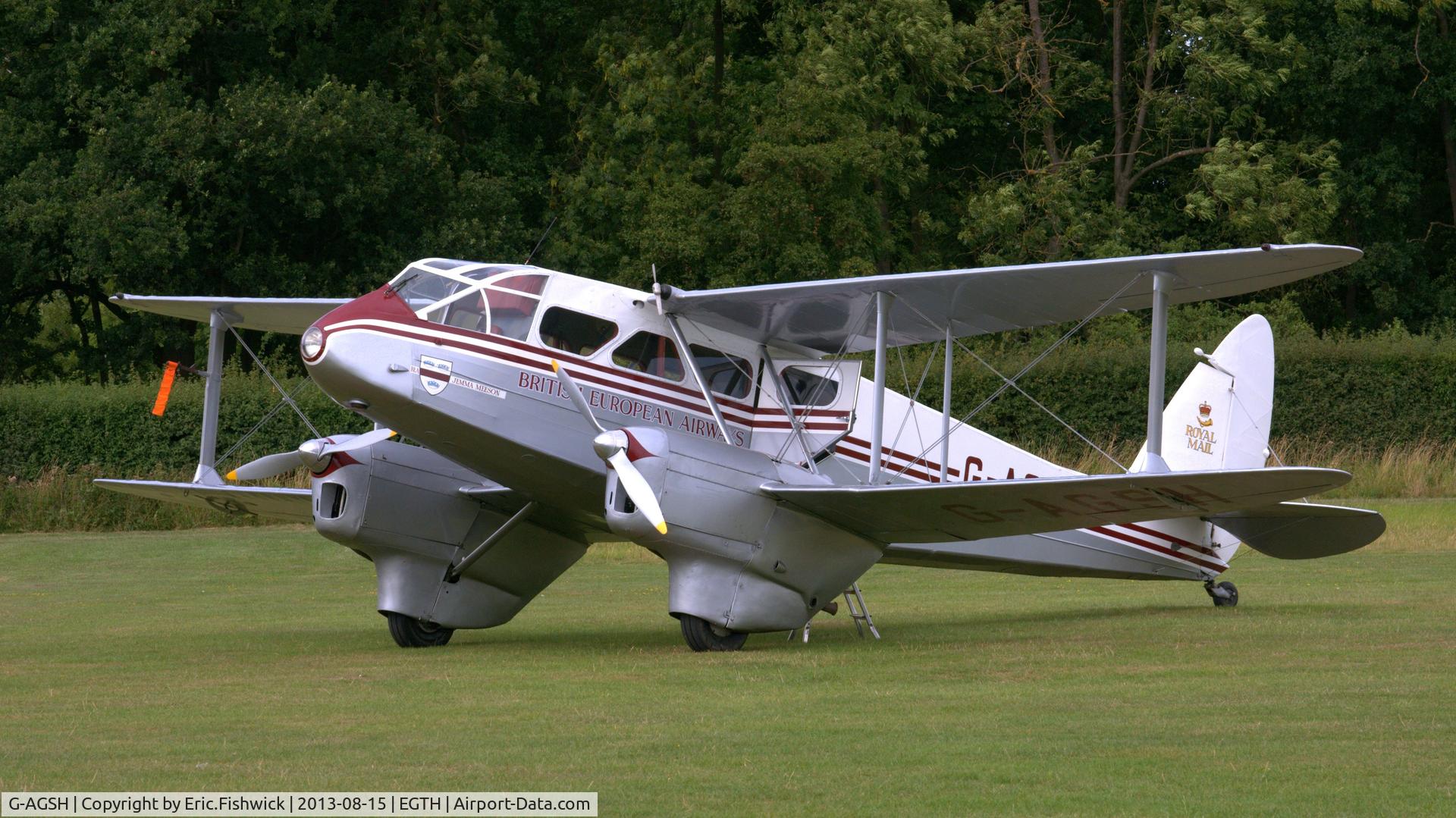 G-AGSH, 1945 De Havilland DH-89A Dominie/Dragon Rapide C/N 6884, 3. G-AGSH at Shuttleworth (Old Warden) Aerodrome.