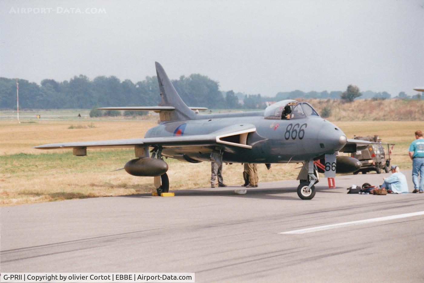 G-PRII, 1955 Hawker Hunter PR.11 C/N 41H-670690, Beauvechain 99