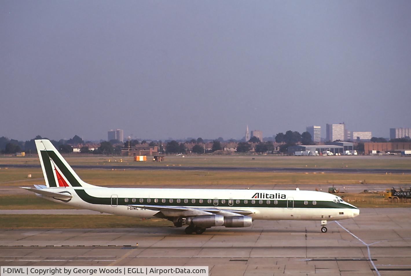 I-DIWL, 1965 Douglas DC-8-54 C/N 45682, I-DIWL DC8 Alitalia London Heathrow 8.73