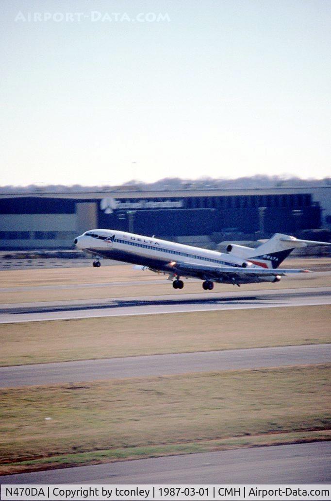 N470DA, 1973 Boeing 727-232 C/N 20747, BOEING 727-232 N470DA C/N 20747 Deregistered 2000-04-18 @ Port Columbus (CMH) Mar 87