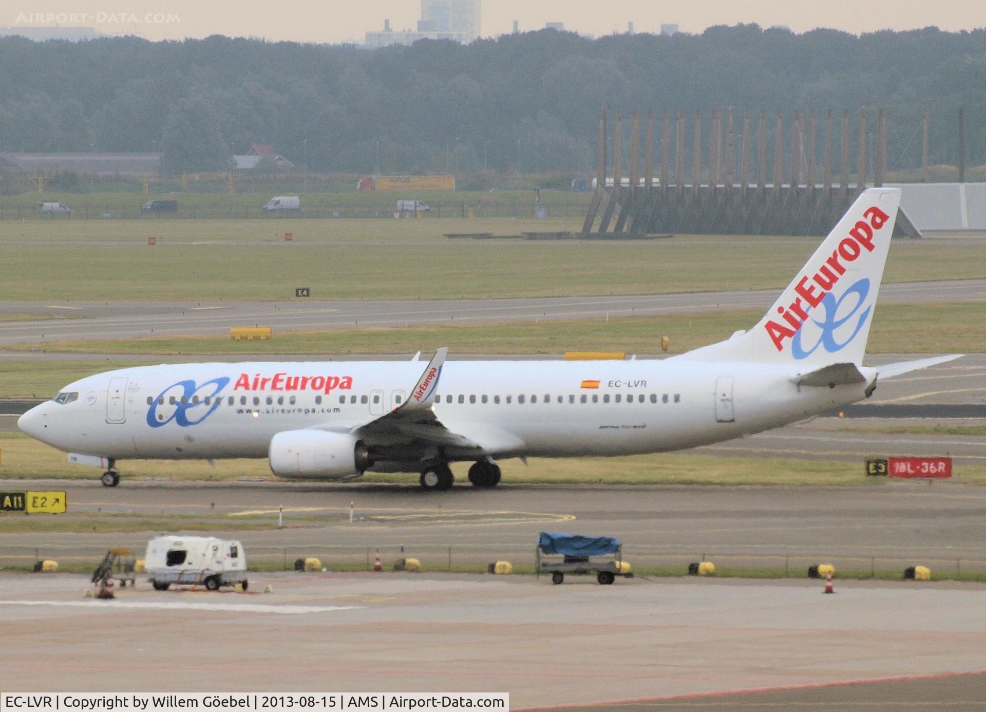 EC-LVR, 2013 Boeing 737-85P C/N 36593, Taxi to runway L18 of Schiphol Airport