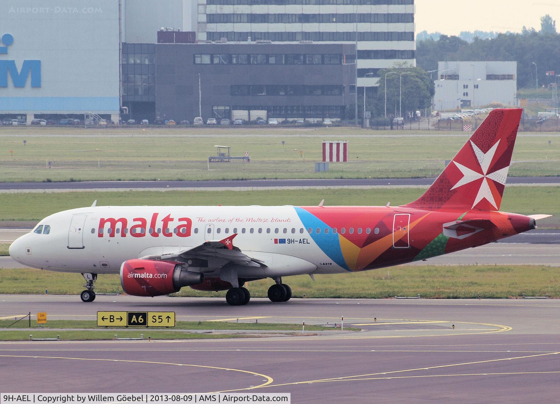 9H-AEL, 2004 Airbus A319-111 C/N 2332, Taxi to runway 27 of Schiphol Airport