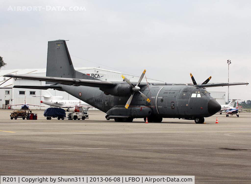 R201, Transall C-160R C/N 201, Parked and used as logistic aircraft for French Air Force Patrol during LFBR Airshow 2013