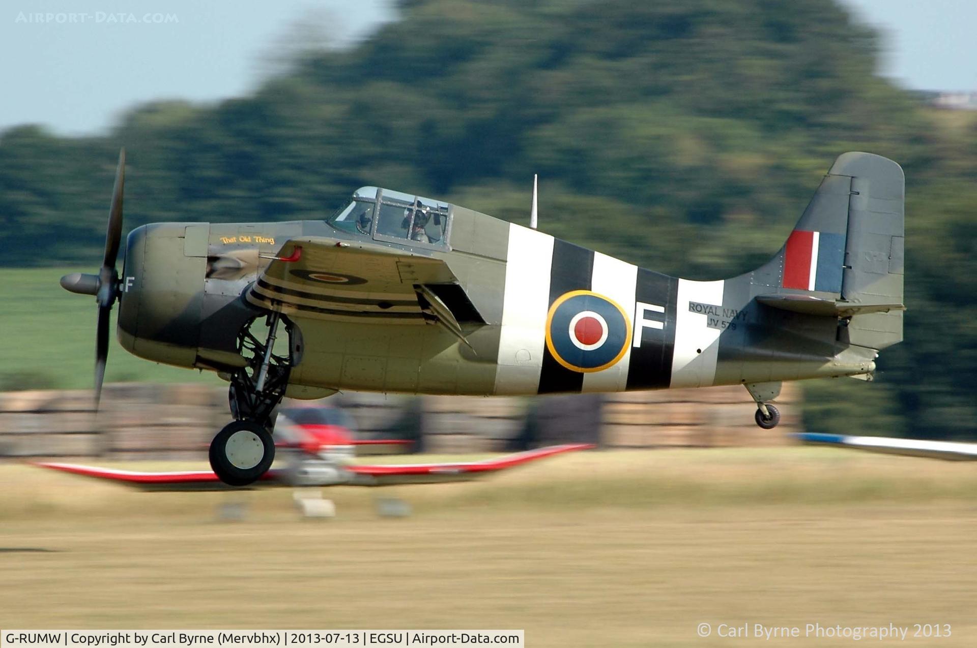 G-RUMW, 1944 General Motors (Grumman) FM-2 Wildcat C/N 5765, Flying as part of the 