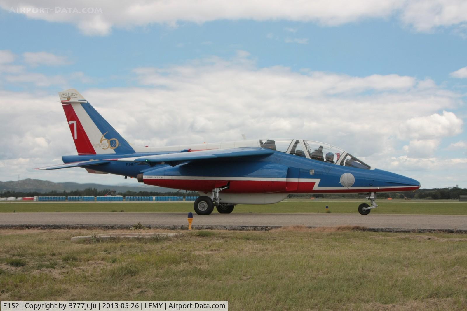 E152, Dassault-Dornier Alpha Jet E C/N E152, Athos 7 in 2013, spécial marking for 60 yeas of Patrouille de France