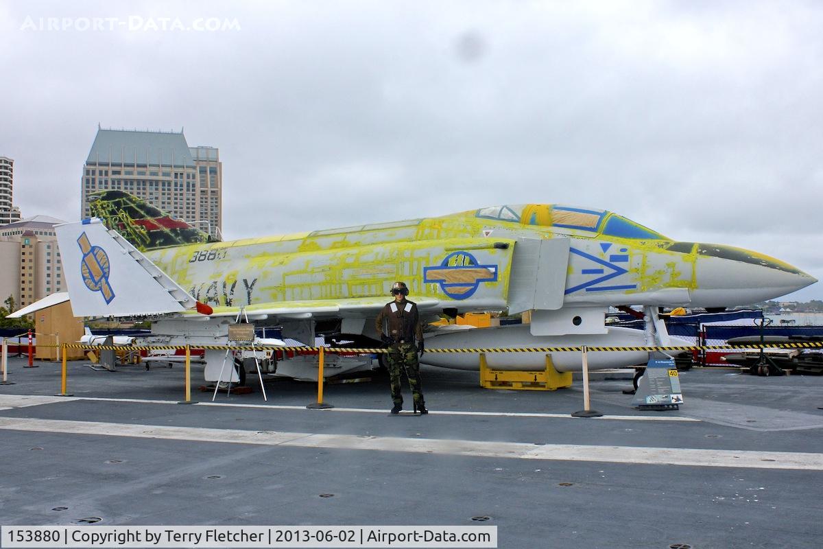 153880, McDonnell F-4S Phantom II C/N 2466, Displayed on the USS Midway on the Waterfront at San Diego , California