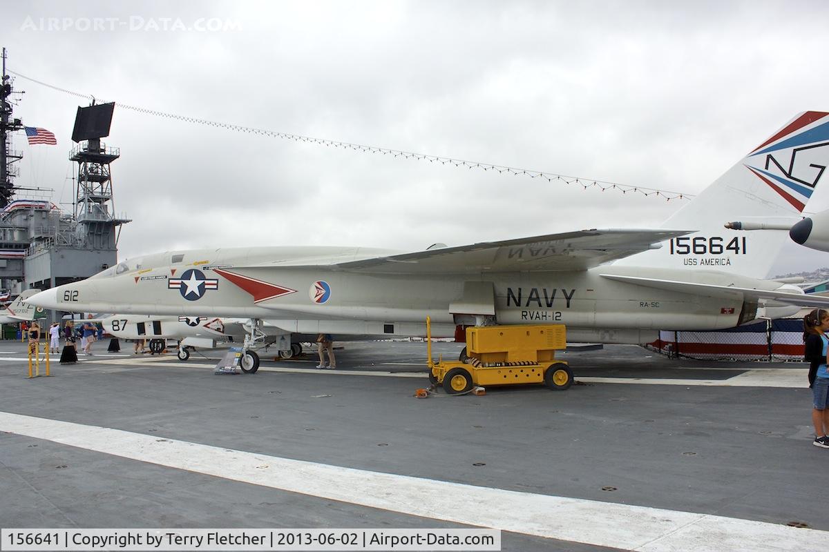 156641, North American RA-5C Vigilante C/N NR316-34, Displayed on the USS Midway on the Waterfront at San Diego , California