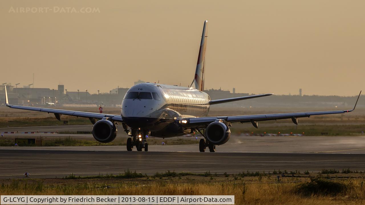 G-LCYG, 2009 Embraer 170STD (ERJ-170-100STD) C/N 17000300, line up for departure