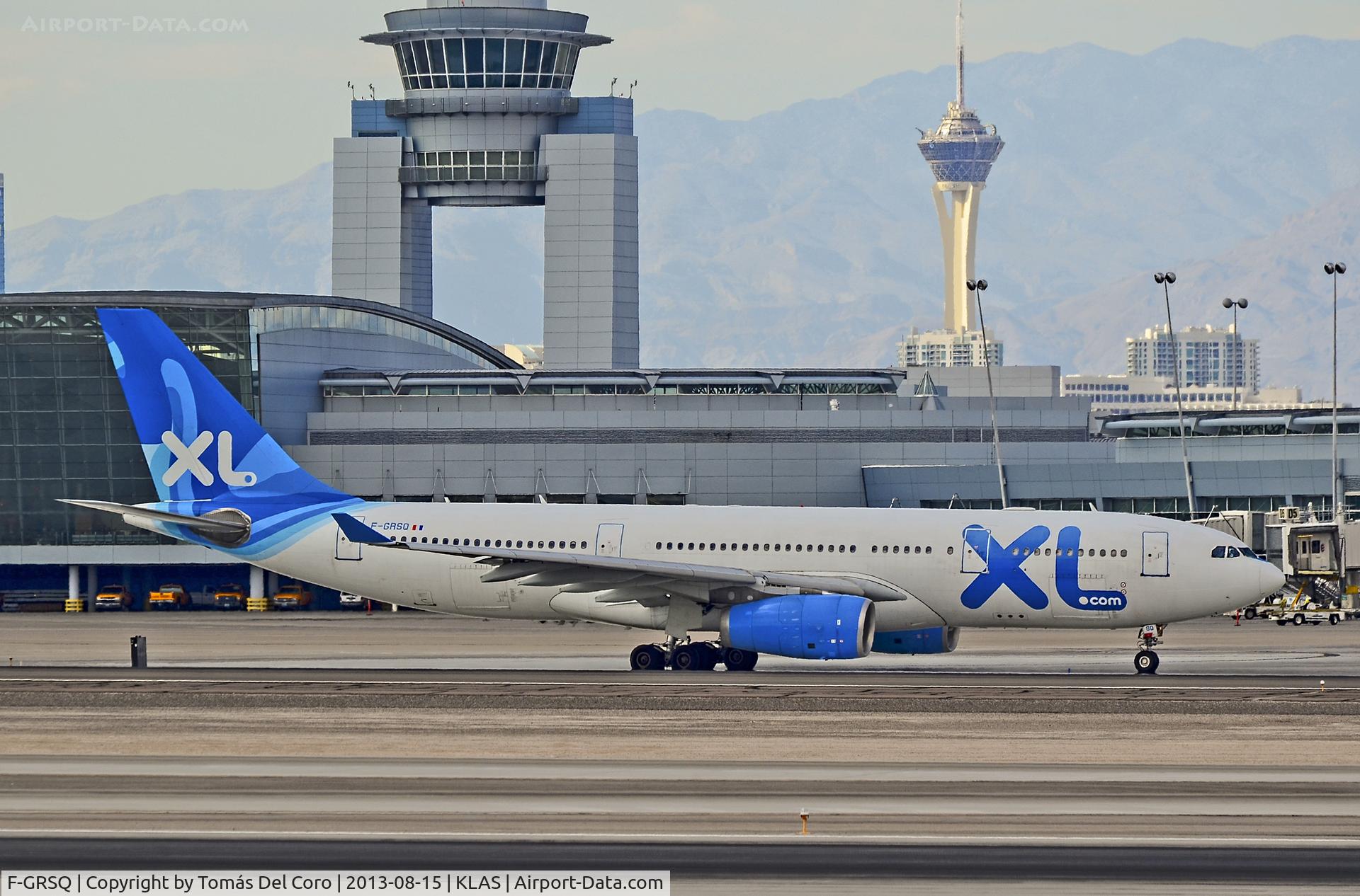 F-GRSQ, 2002 Airbus A330-243 C/N 501, F-GRSQ XL Airways France Airbus A330-243 - cn 501

McCarran International Airport (KLAS)
Las Vegas, Nevada
TDelCoro
August 15, 2013