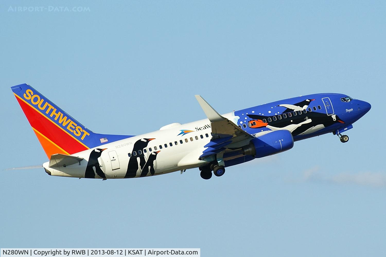 N280WN, 2007 Boeing 737-7H4 C/N 32533, 12R departure