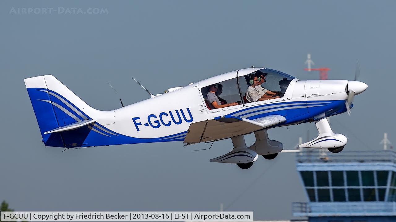 F-GCUU, Robin DR-400-140B Major C/N 1533, departure from Strasbourg