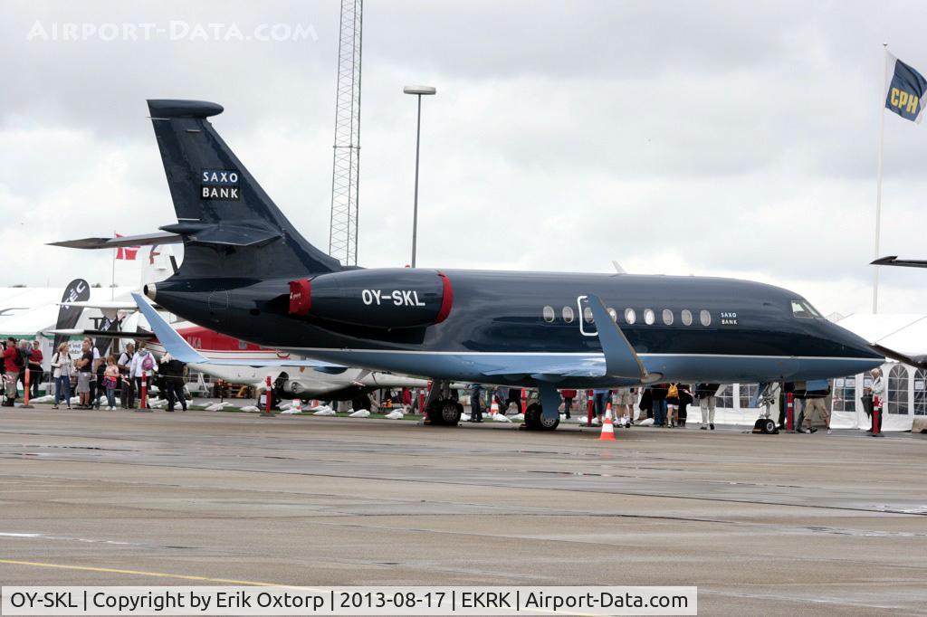 OY-SKL, 2011 Dassault Falcon 2000EX C/N 225, OY-SKL at the Roskilde Airshow 2013