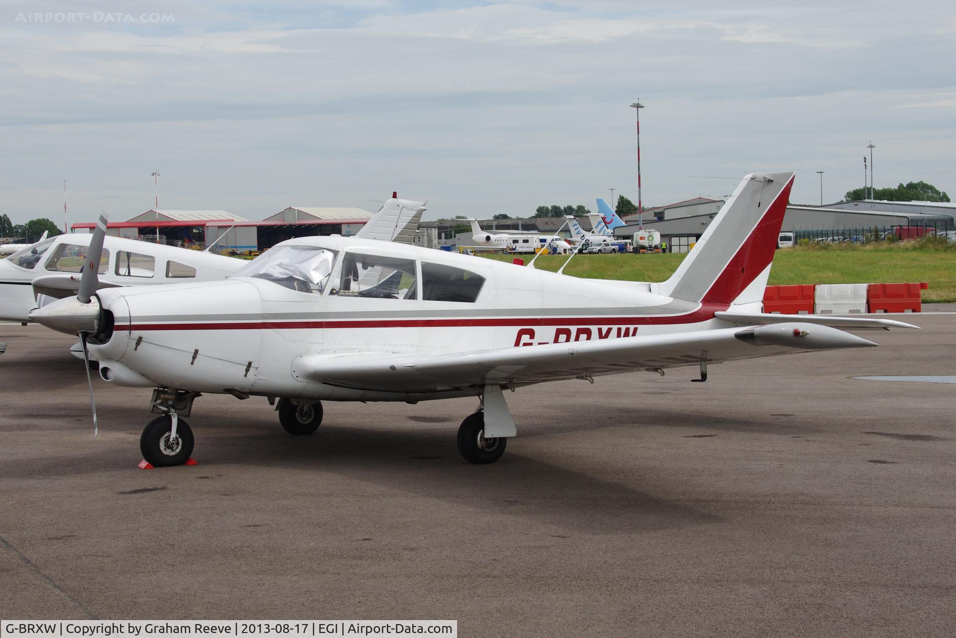 G-BRXW, 1964 Piper PA-24-260 Comanche C/N 24-4069, Parked at Norwich.