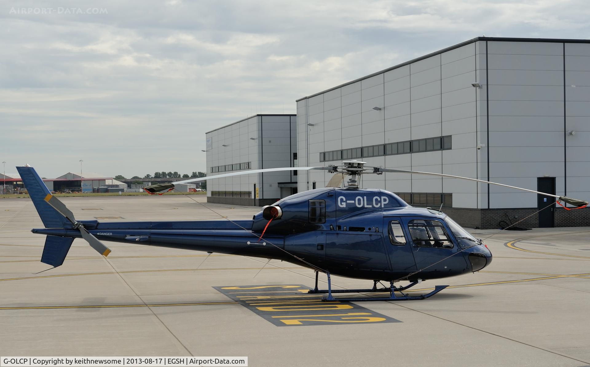 G-OLCP, 1994 Eurocopter AS-355N Ecureuil 2 C/N 5580, Parked at stand 12.