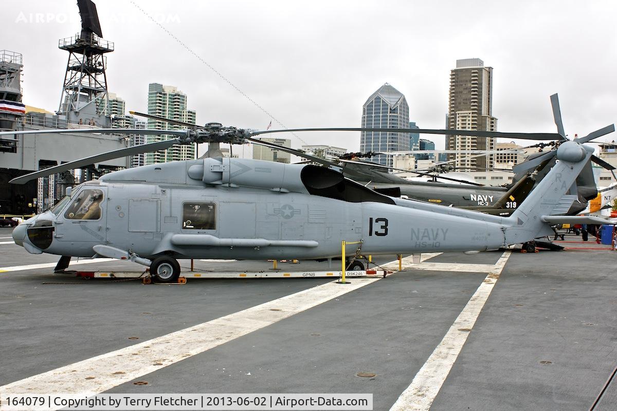 164079, Sikorsky SH-60F Seahawk C/N 70-645, Displayed on the USS Midway on the waterfront at San Diego, California