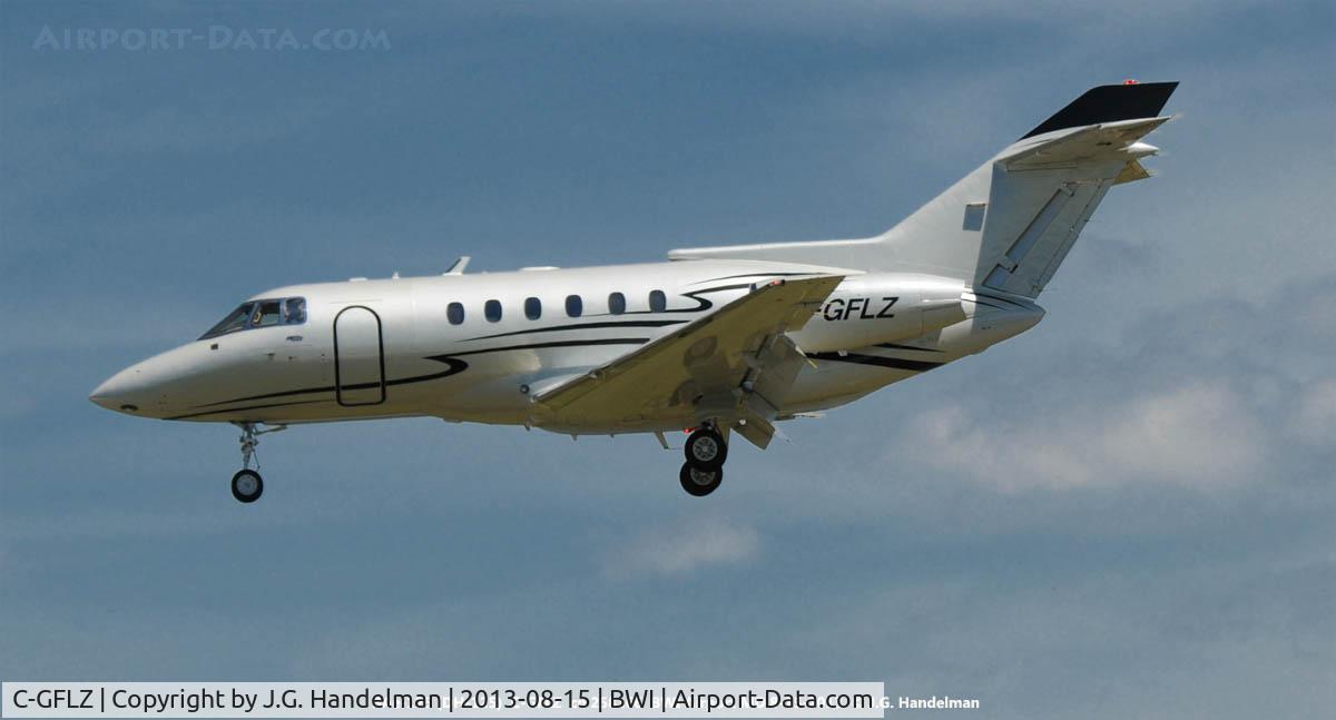 C-GFLZ, 1989 British Aerospace BAe.125-800A C/N 258166, On final.