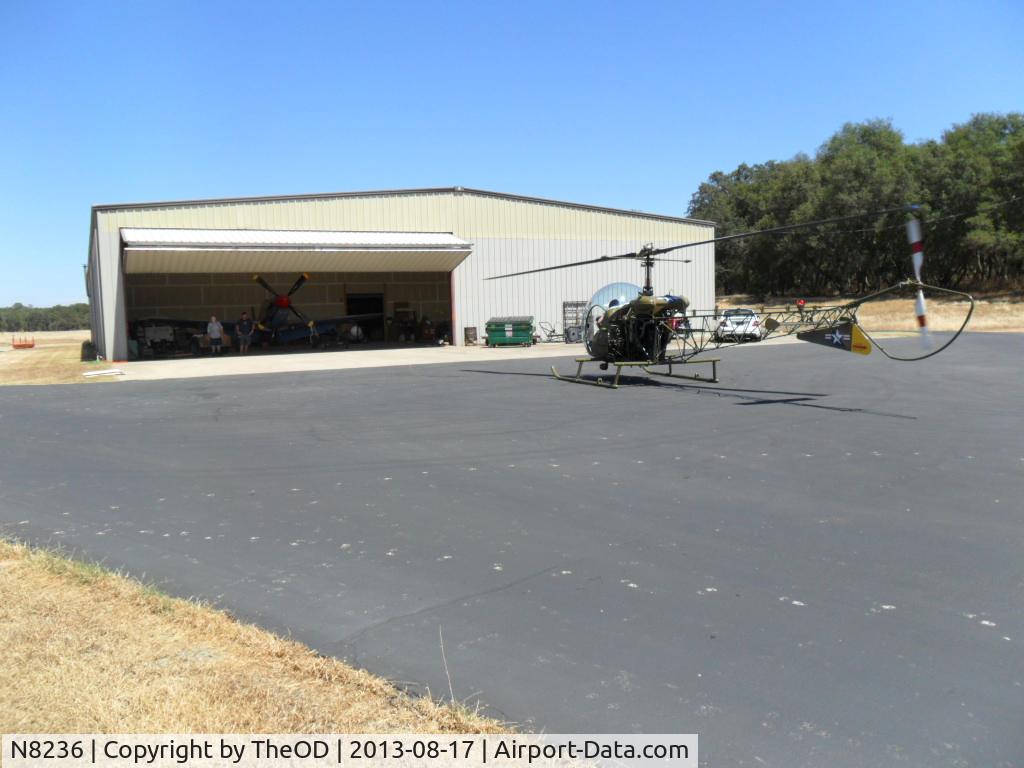 N8236, 1955 Bell HTL-6 (47G/TH-13M) C/N 1333, Taken at Ione, CA