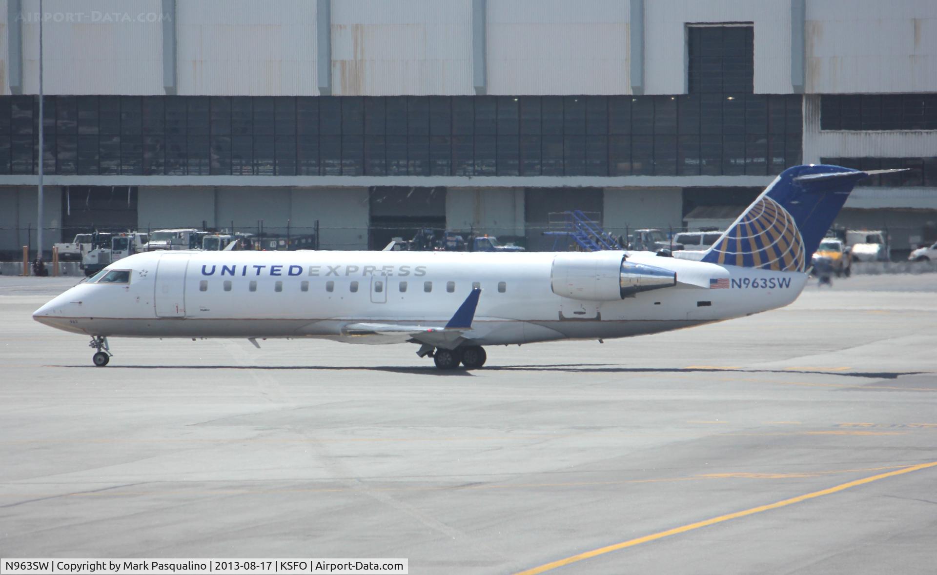 N963SW, 2003 Bombardier CRJ-200LR (CL-600-2B19) C/N 7865, CL-600-2B19