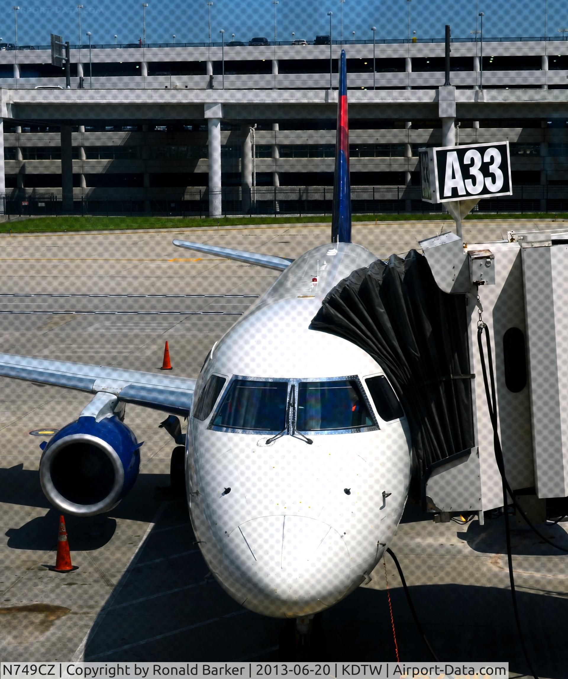 N749CZ, Embraer 170LR (ERJ-170-100LR) C/N 17000227, Gate A33 Detroit
