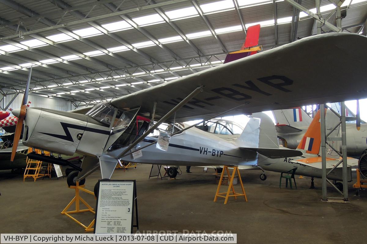 VH-BYP, 1952 Auster J-5G Autocar C/N 2945, At the Queensland Air Museum, Caloundra