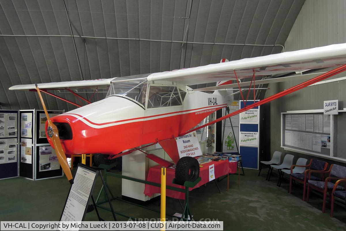 VH-CAL, Calair CA21 Skyfox C/N CA21017, At the Queensland Air Museum, Caloundra