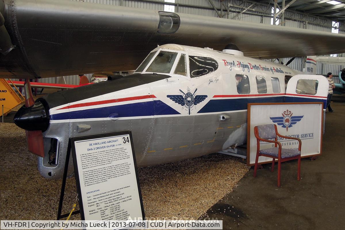 VH-FDR, 1951 De Havilland Australia DHA-3 Drover Mk1 C/N DHA5006, At the Queensland Air Museum, Caloundra