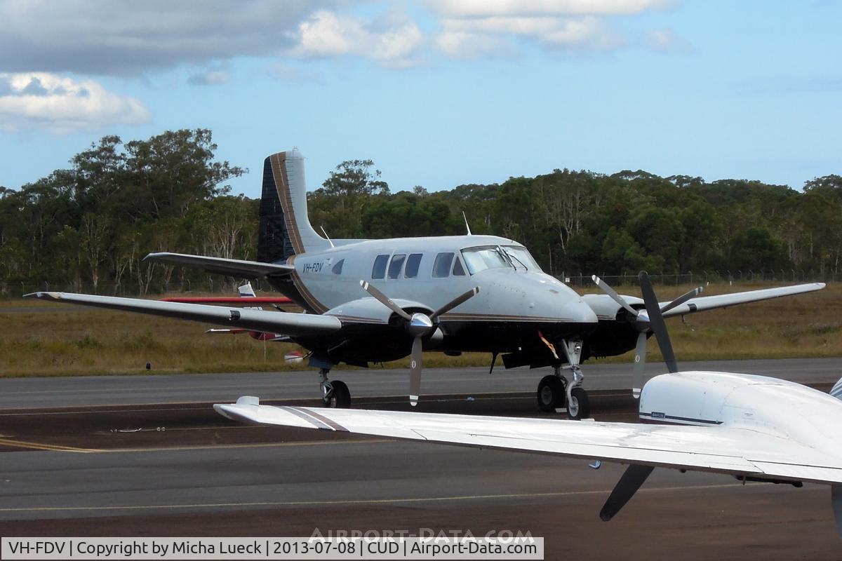 VH-FDV, 1966 Beech 65 C/N LC-203, At Caloundra