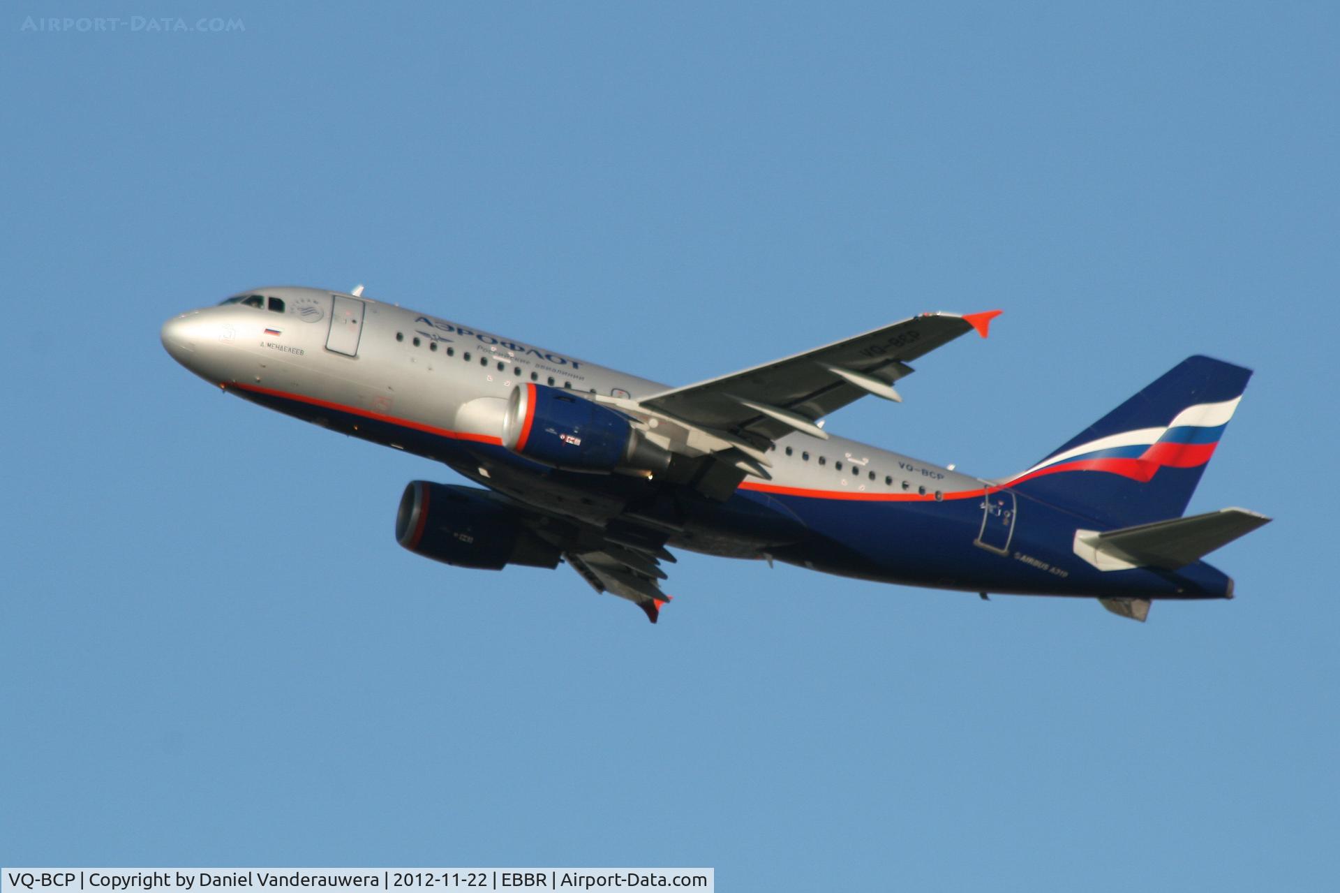 VQ-BCP, 2009 Airbus A319-112 C/N 3998, Flight SU2561 is climbing from RWY 25R