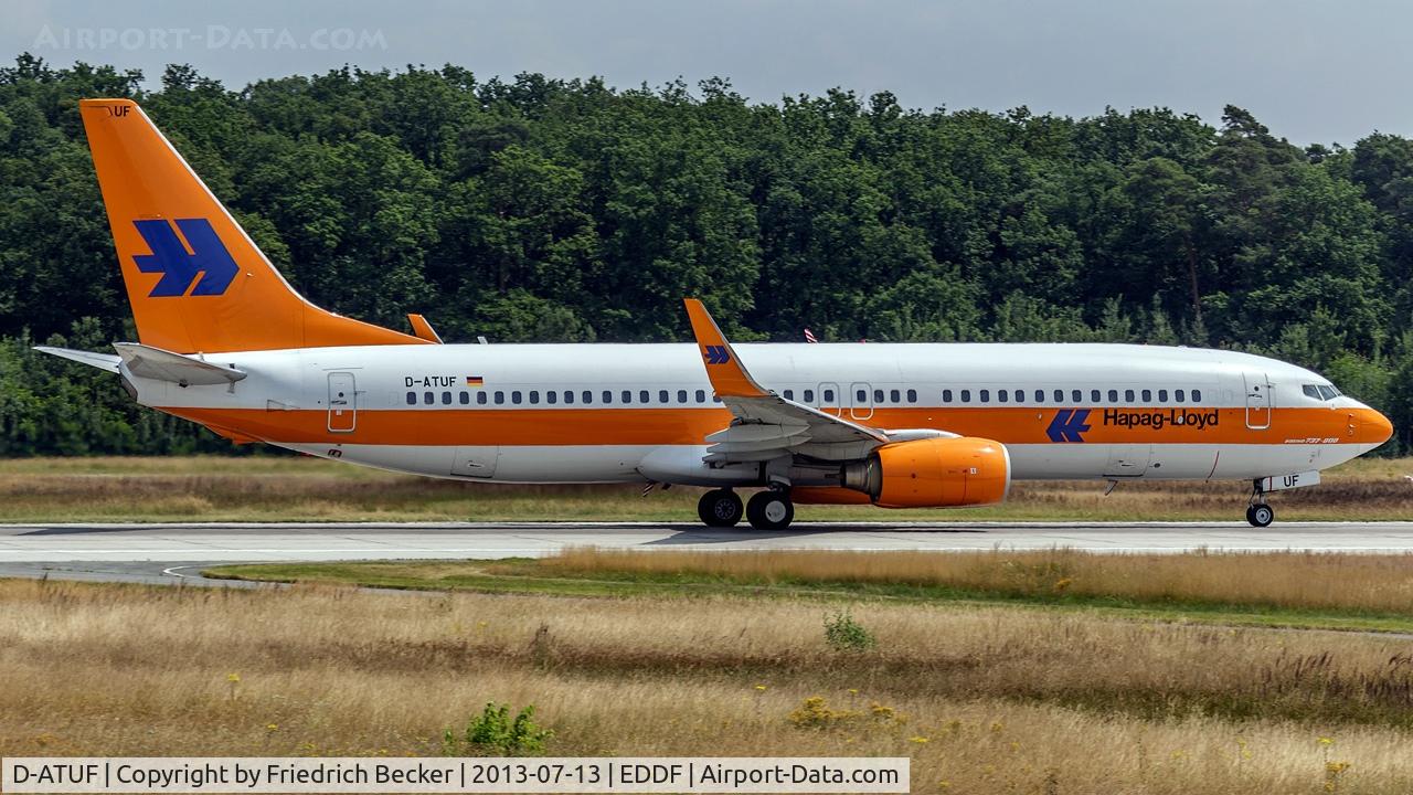 D-ATUF, 2006 Boeing 737-8K5 C/N 34687, departure via RW18W